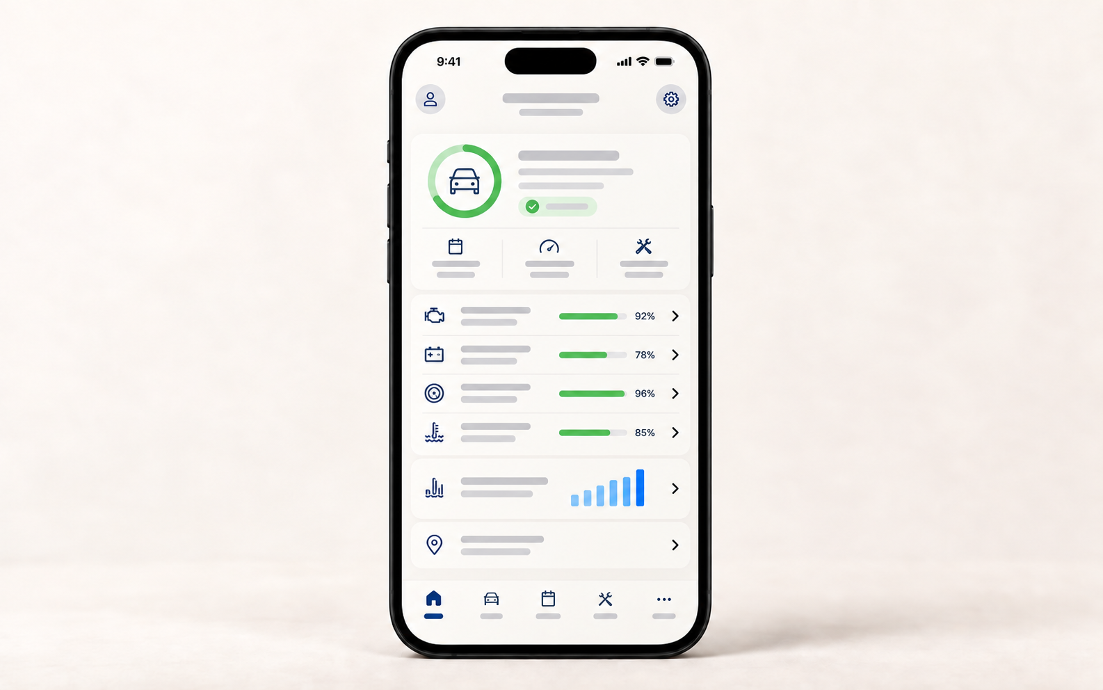 Mobilvy med fordonshälsa